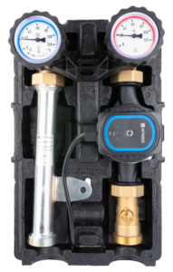 PrimoTherm K 180-1 DN25 modifikacija 7781820 su AFRISO APH 361 25-7/180, 230 V AC, 45 W. Vaizdas nuėmus priekinę izoliacijos dalį.